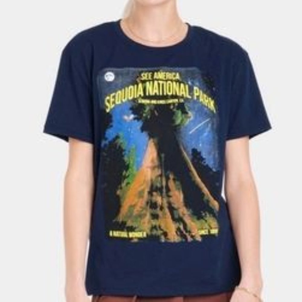 Creative Action Network Womens Short Sleeve Sequoia National Park T-Shirt M NWT